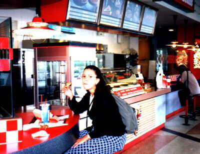 OK, so you didn't want me to take your picture with pizza in your mouth
